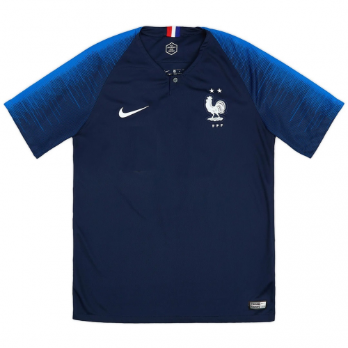 France World Cup Champion 2 Stars Home Retro Jersey 2018