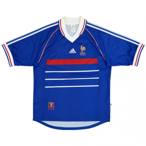 France Retro Jersey Home World Cup 1998