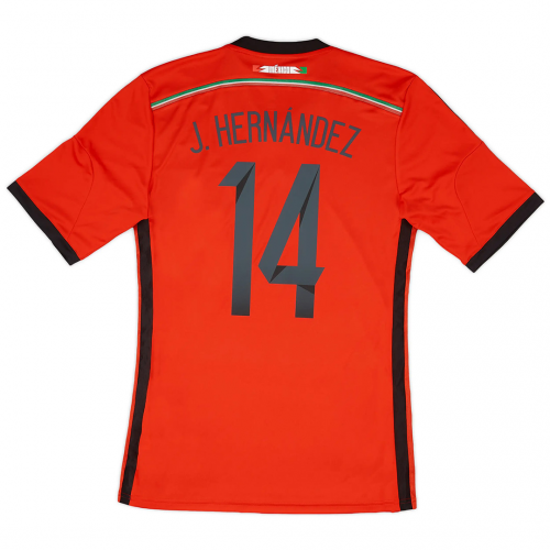 J. HERNÁNDEZ #14 Mexico Retro Away Jersey World Cup 2014