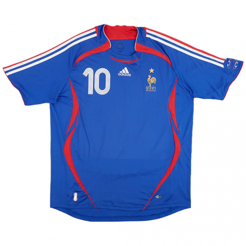 ZIDANE #10 France Retro Home Jersey World Cup 2006