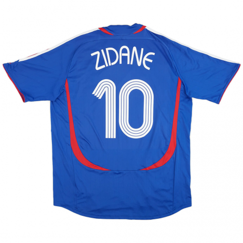 ZIDANE #10 France Retro Home Jersey World Cup 2006