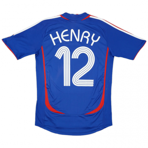 HENRY #12 France Retro Home Jersey World Cup 2006