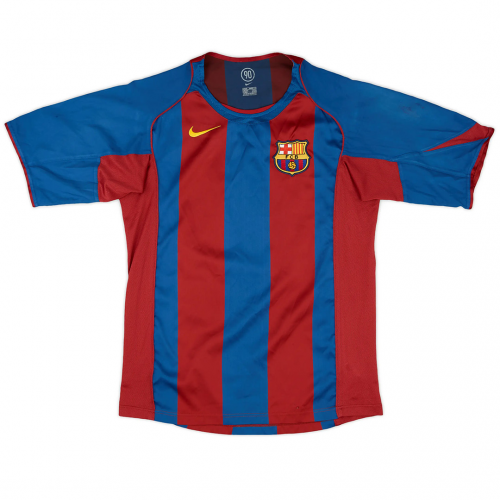 Ronaldinho #10 Barcelona Retro Jersey Home 2004/05