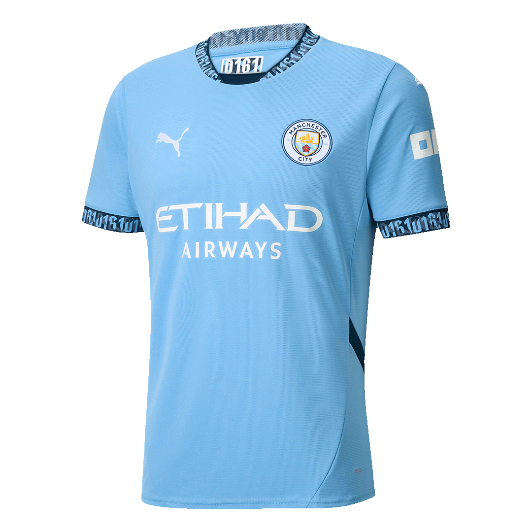 [Super Replica] DE BRUYNE #17 Manchester City Home Jersey 2024/25 - UCL Font