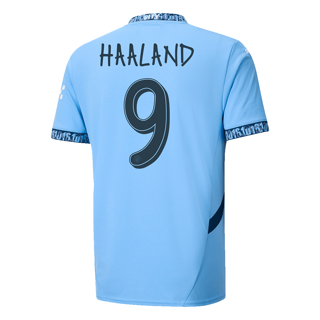 [Super Replica] HAALAND #9 Manchester City Home Jersey 2024/25 - UCL Font