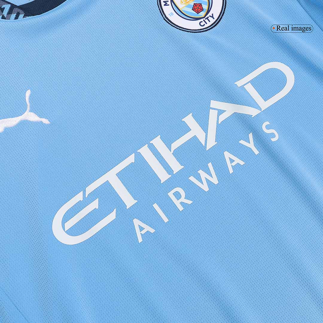 [Super Replica] DE BRUYNE #17 Manchester City Home Jersey 2024/25 - UCL Font