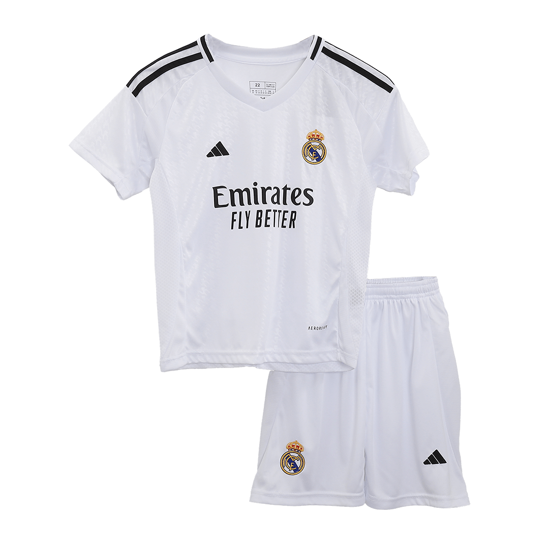 Kids Real Madrid Home Full Jersey Kit 2024/25