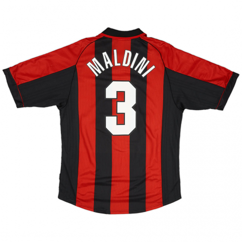 Maldini #3 AC Milan Retro Home Jersey 1998/00