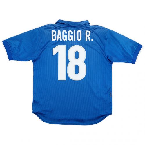 Baggio R. #18 Italy Retro Jersey Home World Cup 1998