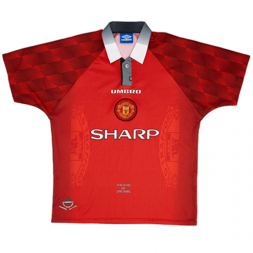 Scholes #18 Retro Manchester United Home Jersey 1996/98