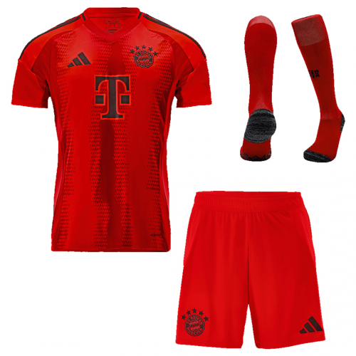 Bayern Munich Home Whole Kit(Jersey+Shorts+Socks) 2024/25