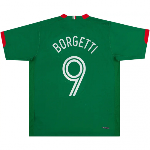 BORGETTI #9 Retro Mexico Home Jersey World Cup 2006