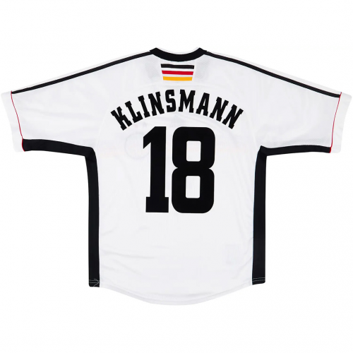 KLINSMANN #18 Germany Retro Home Jersey World Cup 1998