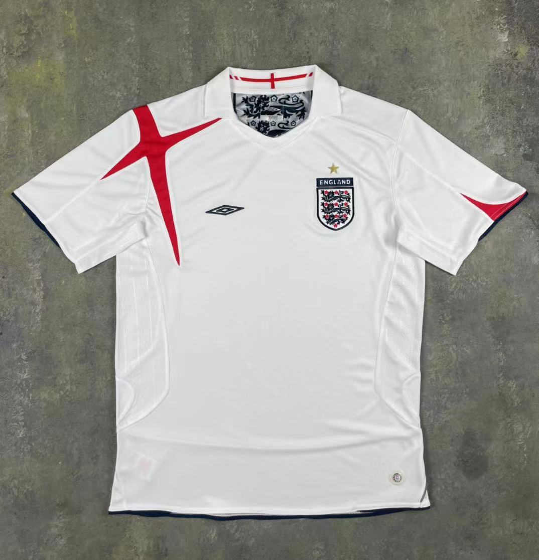 BECKHAM #7 England Retro Jersey Home World Cup 2006