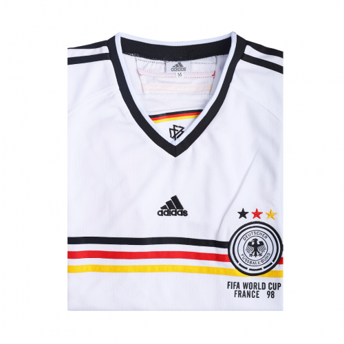 KLINSMANN #18 Germany Retro Home Jersey World Cup 1998