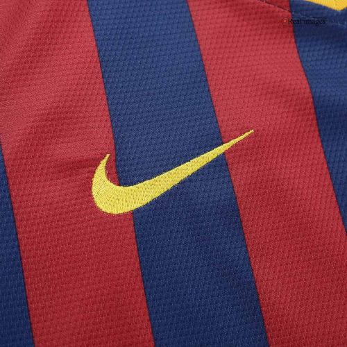 Messi #10 Retro Barcelona Home Jersey 2013/14