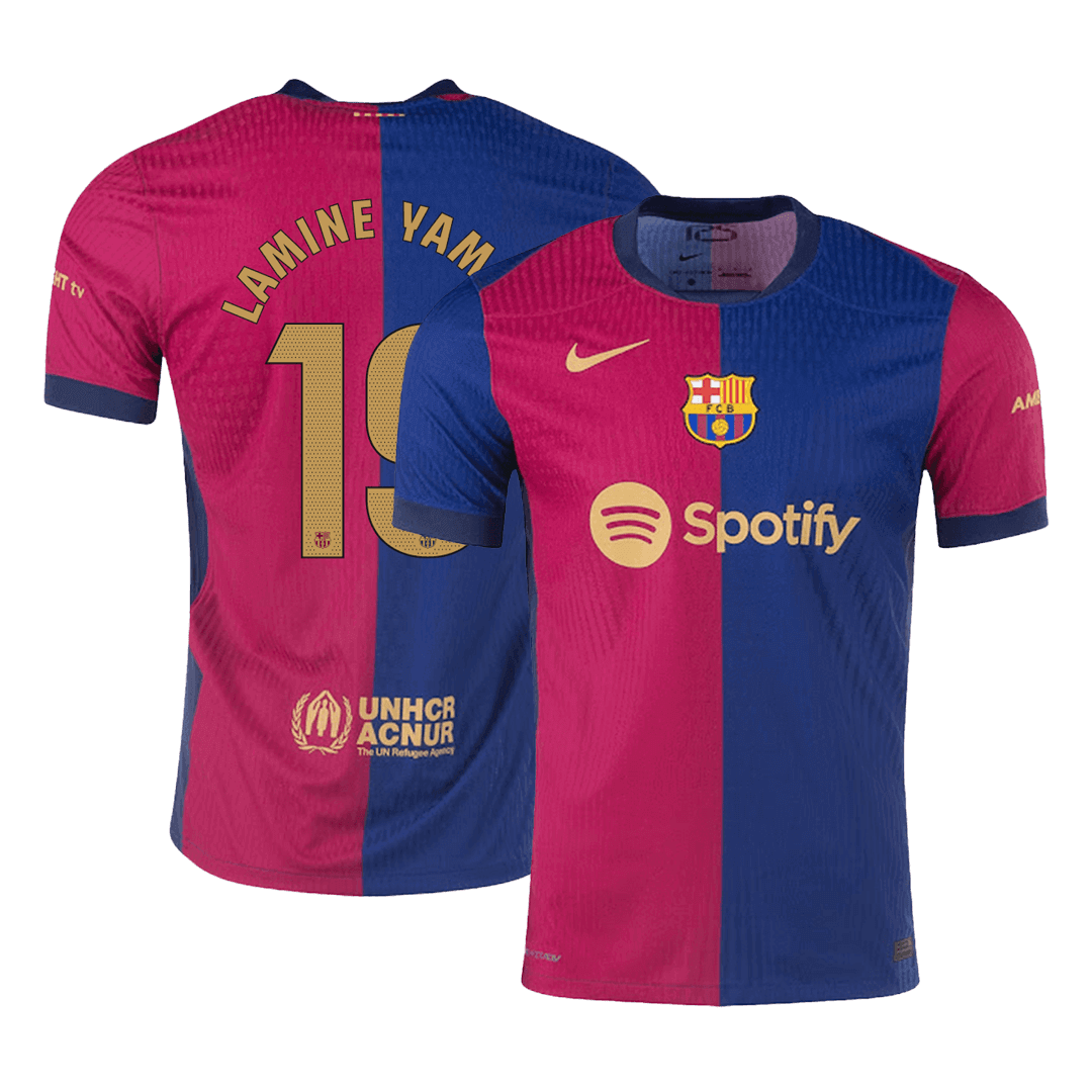 LAMINE YAMAL #19 Barcelona Home Jersey Player Version 2024/25