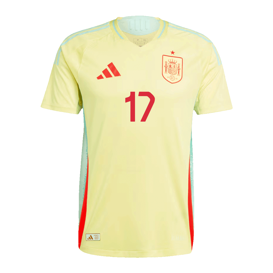 WILLIAMS JR. #17 Spain Away Jersey Player Version Euro 2024