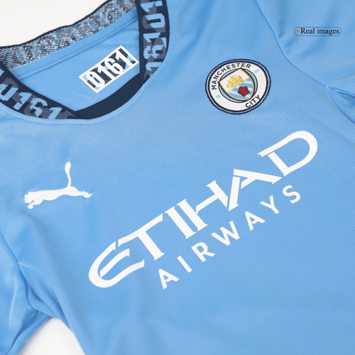 Kids Manchester City Home Jersey Kit 2024/25