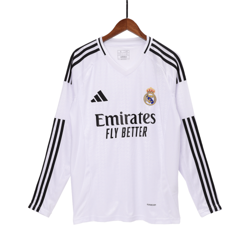 Real Madrid Home Long Sleeve Jersey 2024/25