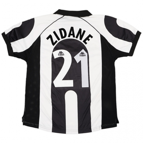 Zidane #21 Juventus Retro Home Jersey 1997/98