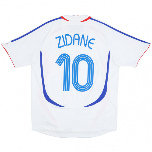 Zidane #10 France Retro Jersey Away World Cup 2006