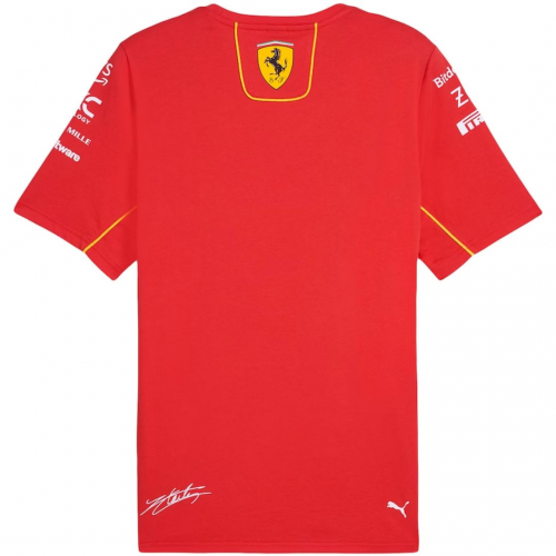 [Plus Size] Scuderia Ferrari F1 Racing Team Charles Leclerc Driver T-Shirt 2024