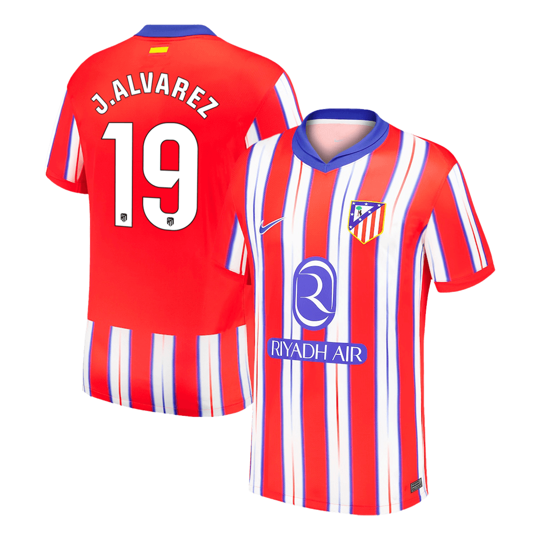 J.ALVAREZ #19 Atletico Madrid Home Jersey 2024/25