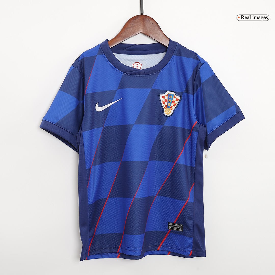 Kids Croatia Away Jersey Kit Euro 2024