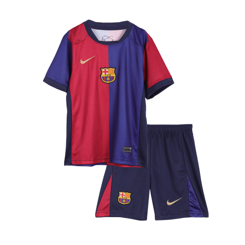 Kids Barcelona Home Spotify Logo Without Text Jersey Kit 2024/25