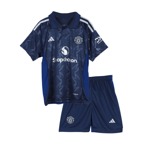 Kids Manchester United Away Kit Jersey+Shorts 2024/25