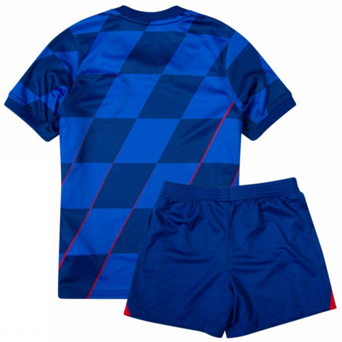 Kids Croatia Away Jersey Kit Euro 2024