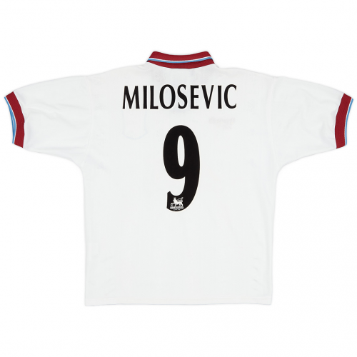 MILOSEVIC #9 Aston Villa Retro Away Jersey 1996/98