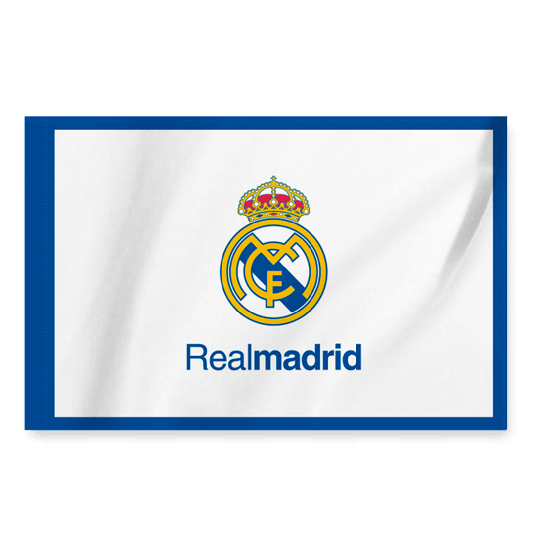 Real Madrid Team Flag - White/Blue