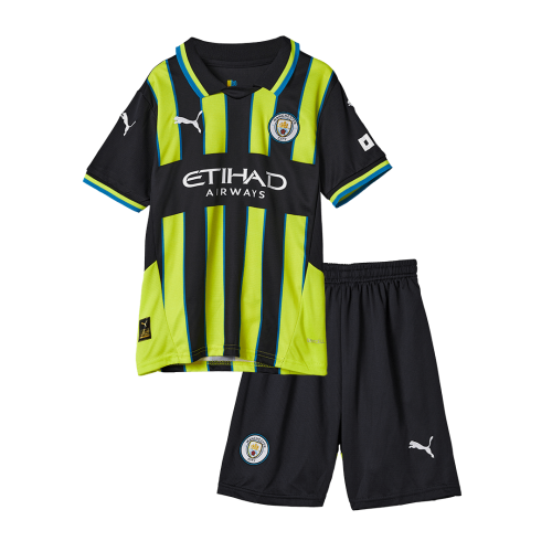 Kids Manchester City Away Kit Jersey+Shorts 2024/25