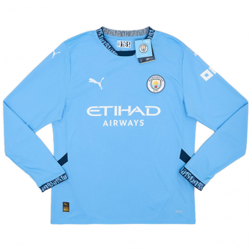 Manchester City Home Long Sleeve Jersey 2024/25