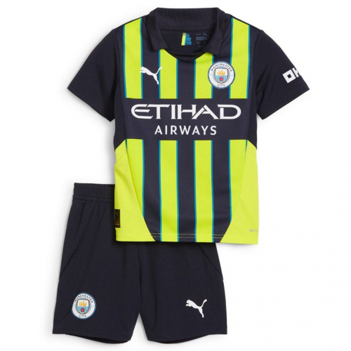 Kids Manchester City Away Jersey Kit 2024/25