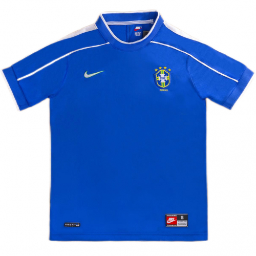 RIVALDO #10 Retro Brazil Away Jersey World Cup 1998