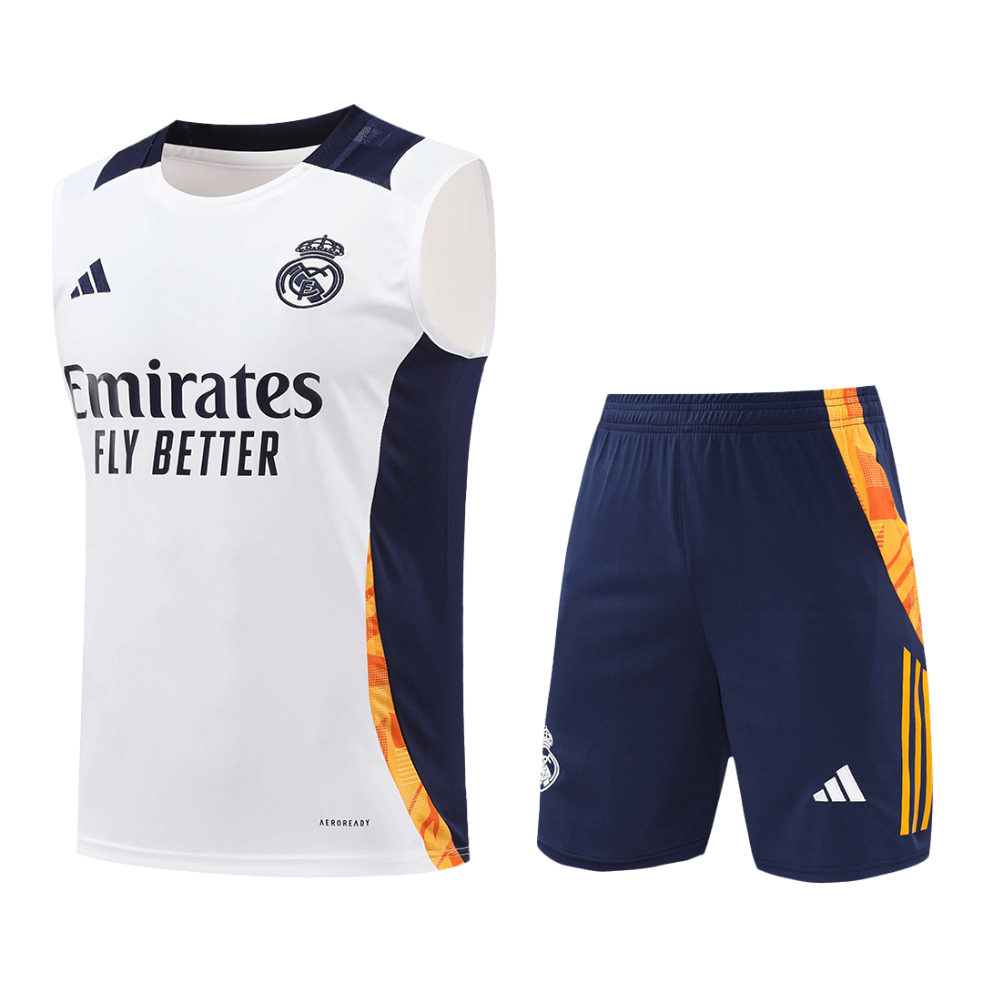 Real Madrid Pre-Match Vest Kit(Jersey+Shorts) 2024/25