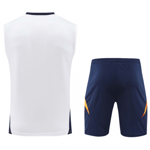 Real Madrid Pre-Match Vest Kit(Jersey+Shorts) 2024/25