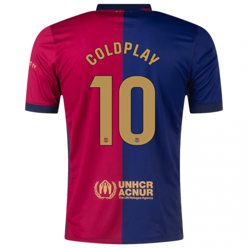 COLDPLAY #10 Barcelona Home Coldplay Jersey 2024/25 - [Super Replica]