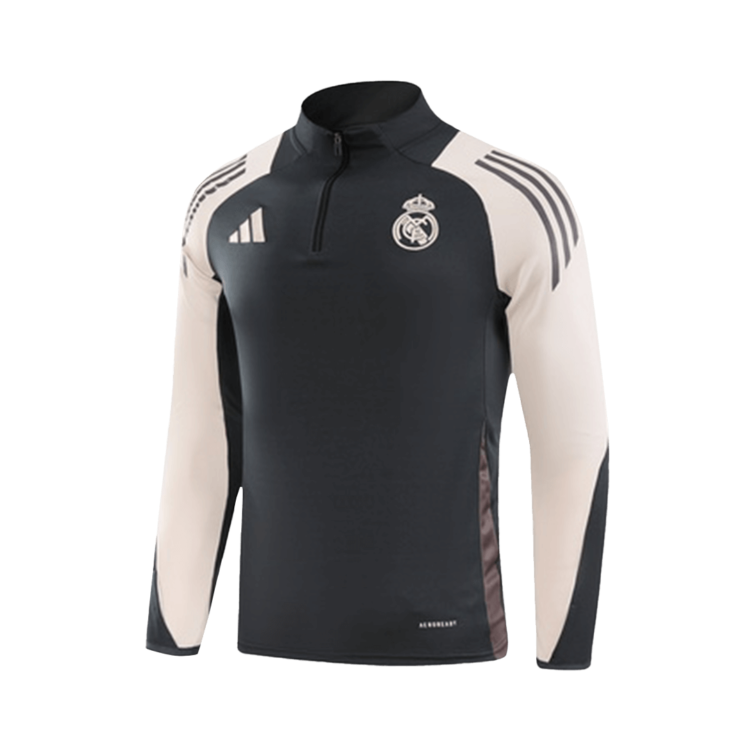 Kids Real Madrid Zipper Sweat Kit(Top+Pants) 2024/25