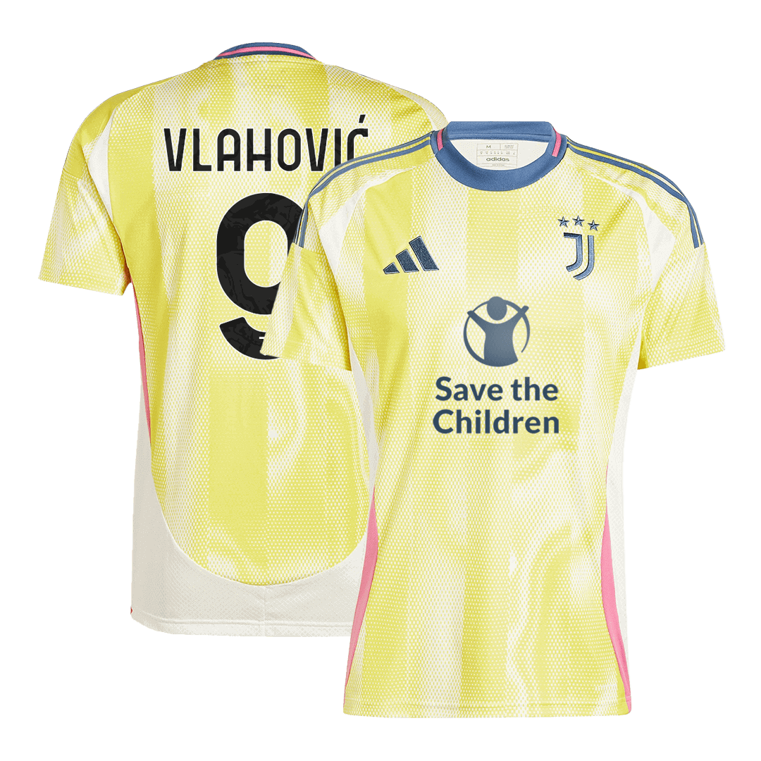 VLAHOVIĆ #9 Juventus Away Save The Children Jersey 2024/25