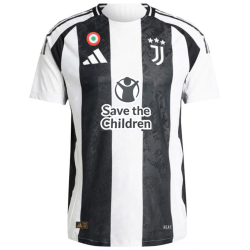 Juventus Home Save  Children Sponsor Jersey Player Version 2024/25