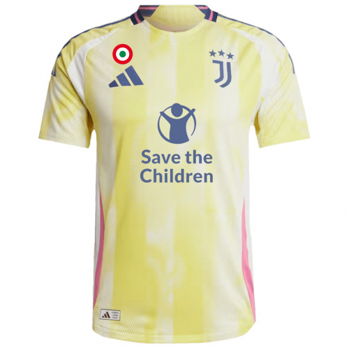 Juventus Away Save Children Sponsor Jersey Player Version 2024/25