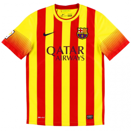 Messi #10 Retro Barcelona Away Jersey 2013/14