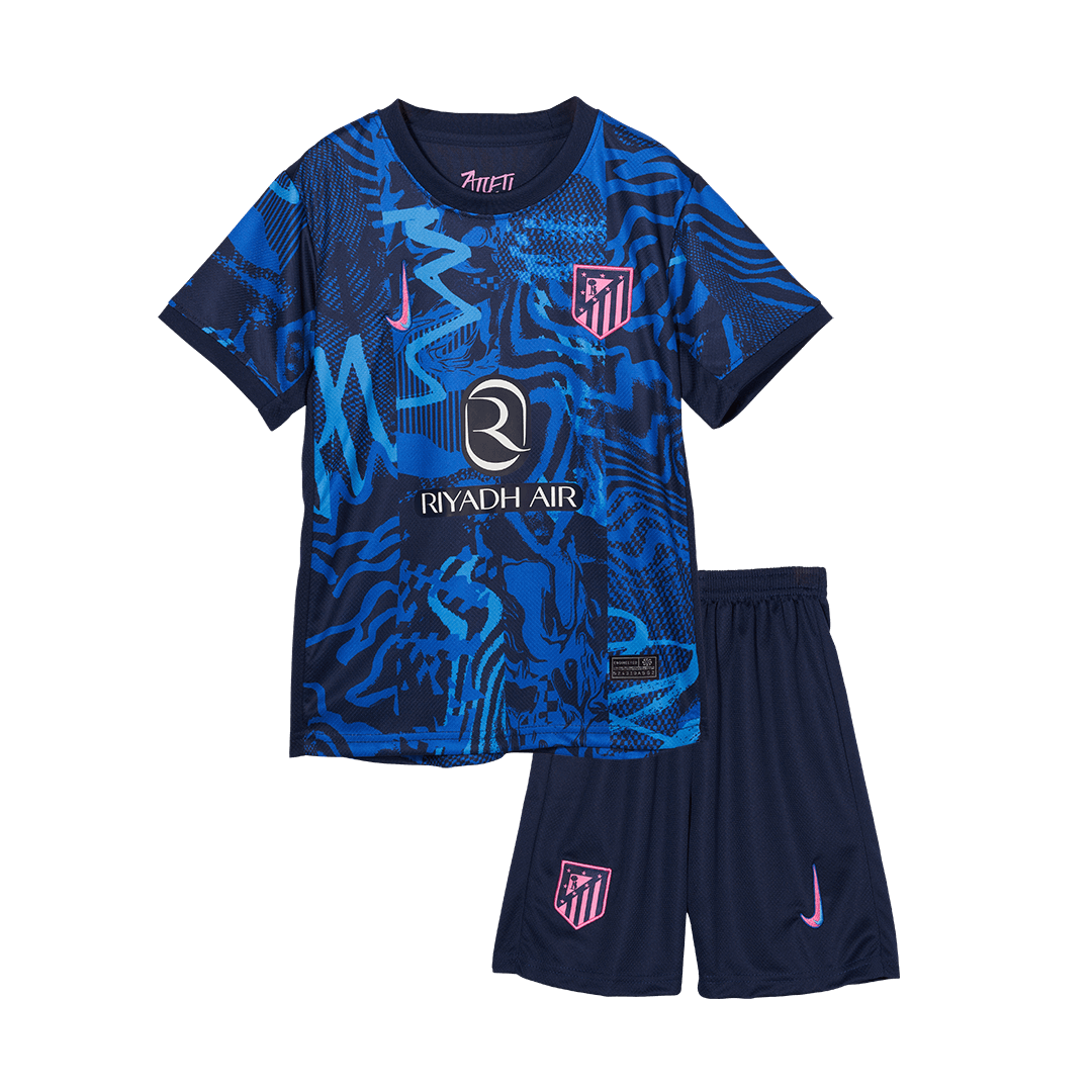 Kids Atletico Madrid Third Kit(Jersey+Shorts) 2024/25