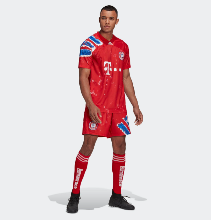 Bayern Munich Human Race Red Soccer Jerseys Shirt(Player ...